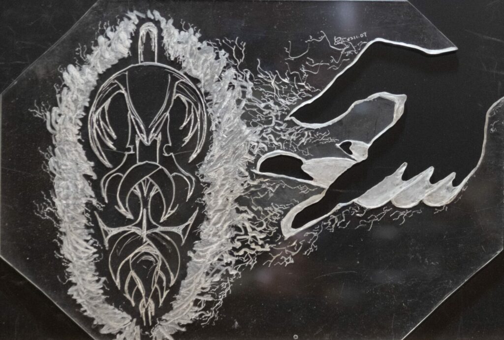 Hand with sigil - Acrylic - 1983-11-07