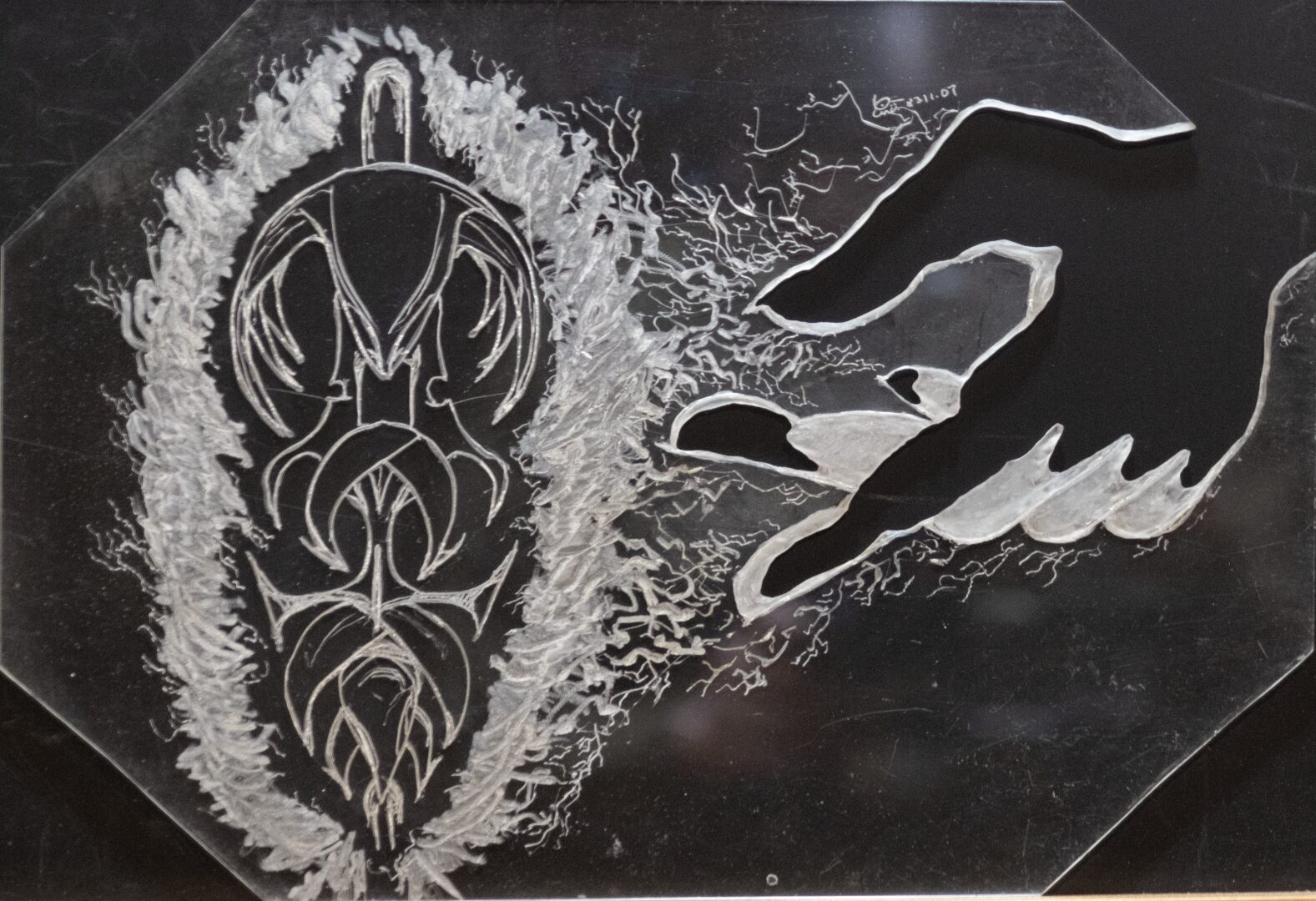 Hand with sigil - Acrylic - 1983-11-07