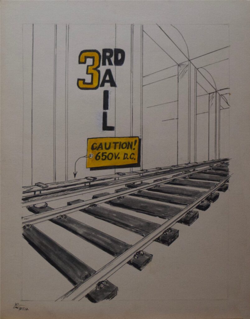 The Subway Tarot - Card #38 - 3rd Rail