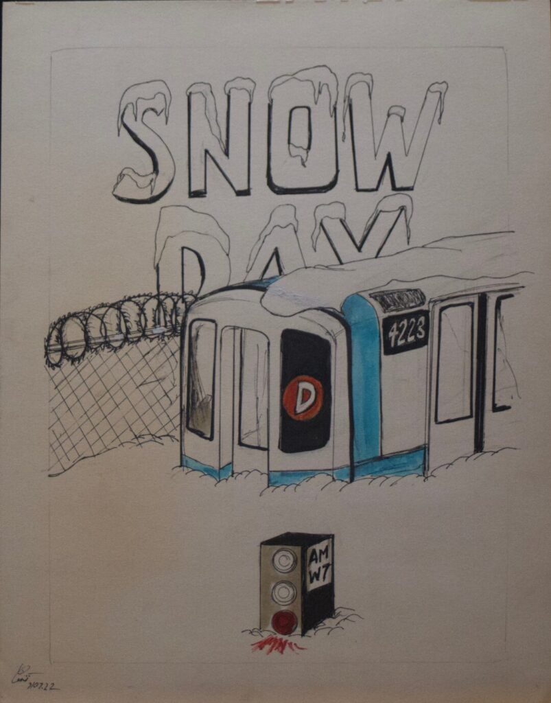 The Subway Tarot - Card #34 - Snow Day