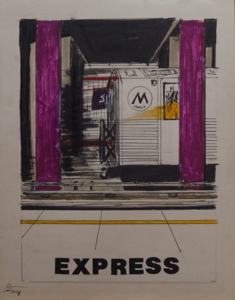 The Subway Tarot - Card #28 - Express