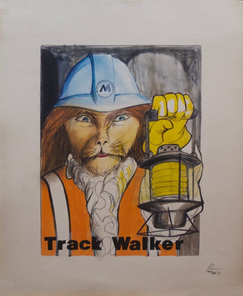 The Subway Tarot - Card #7 - Track Walker