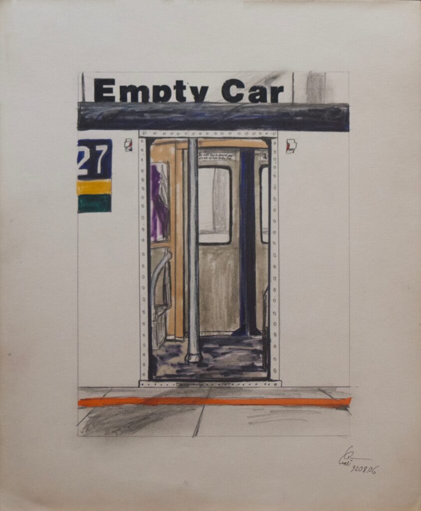 The Subway Tarot - Card #27 - Empty Car