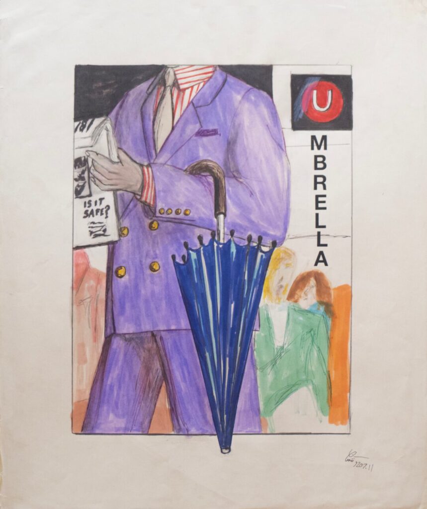 The Subway Tarot - Card #56 - Umbrella