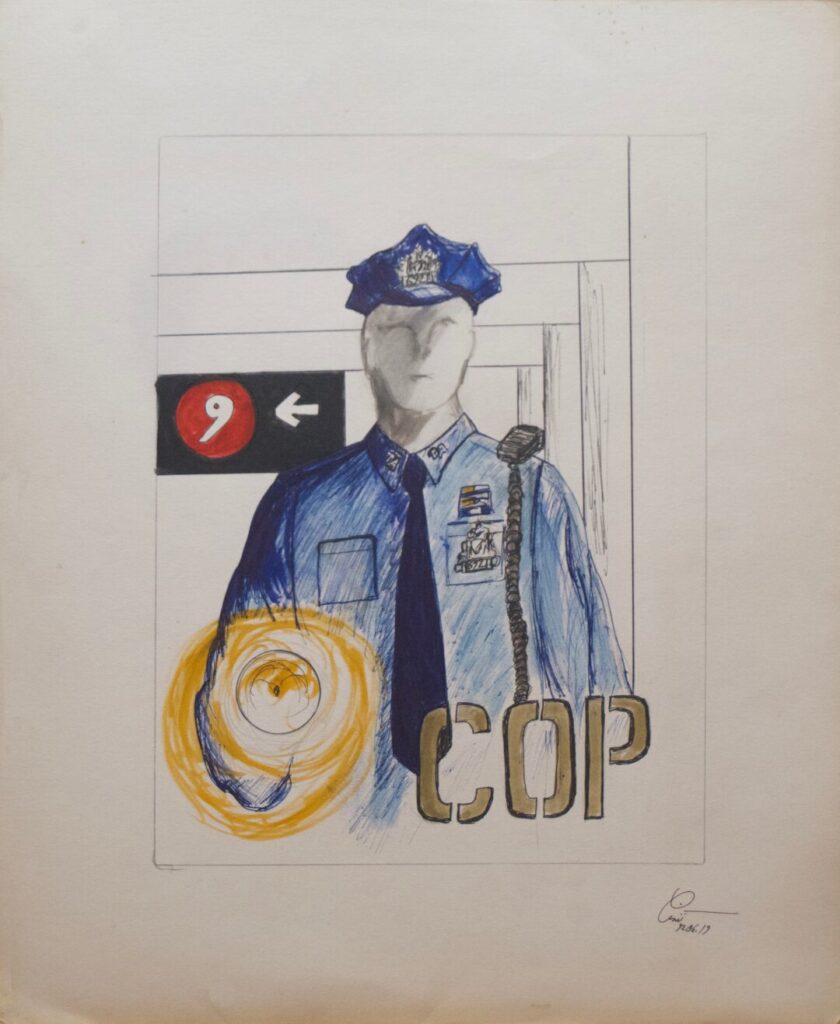 The Subway Tarot - Card #9 - Cop