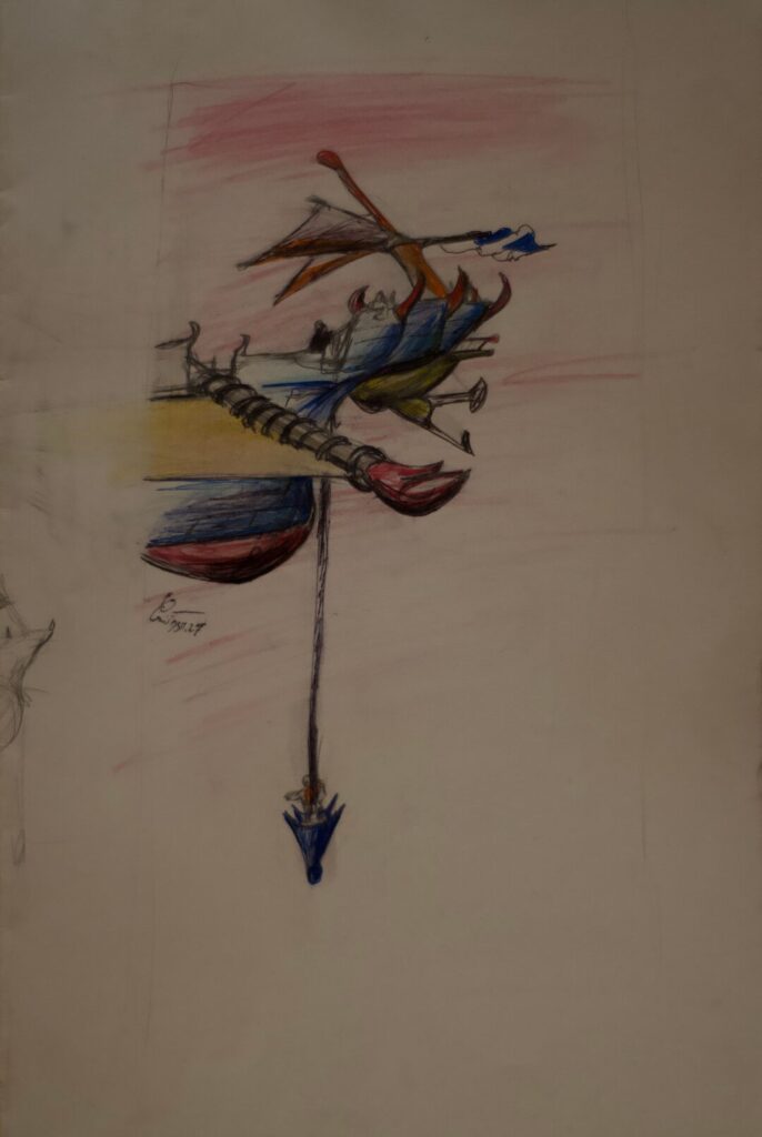- Drawing fragment - Untitled Ship - -- (Large)