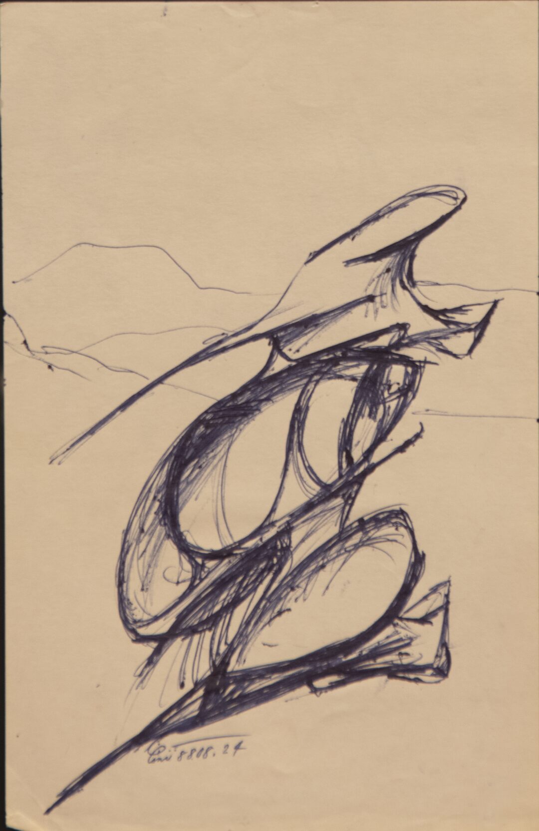 - Untitled Ship Sketch - -- (Large)