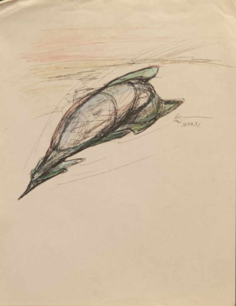 - Untitled ship sketch - -- (Large)