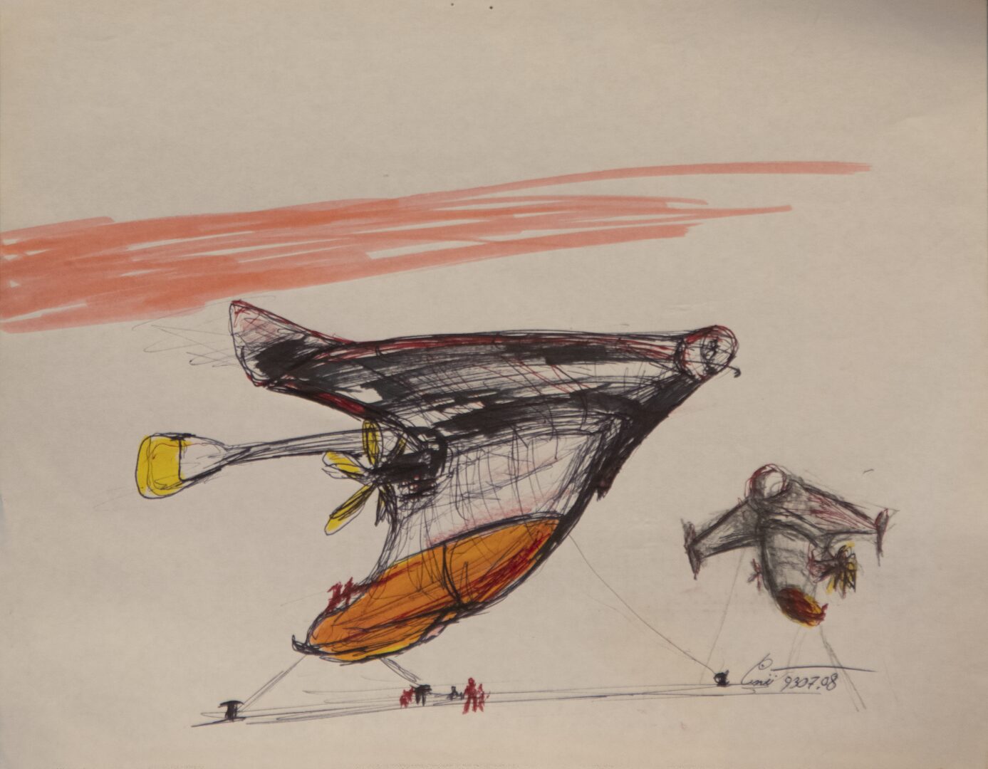 - Untitled Ship Color Study - -- (Large)