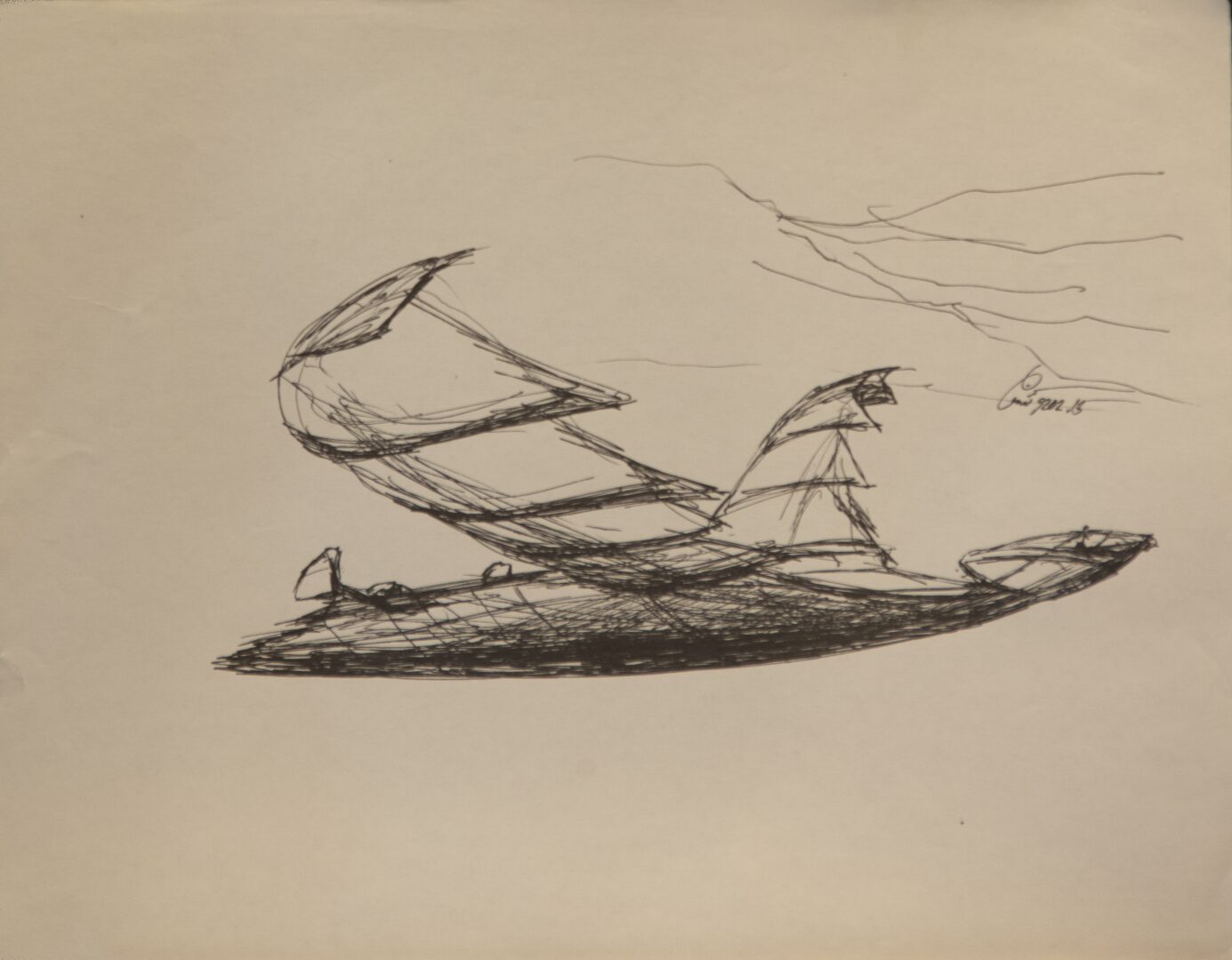 - Untitled - Ship Sketch - -- (Large)