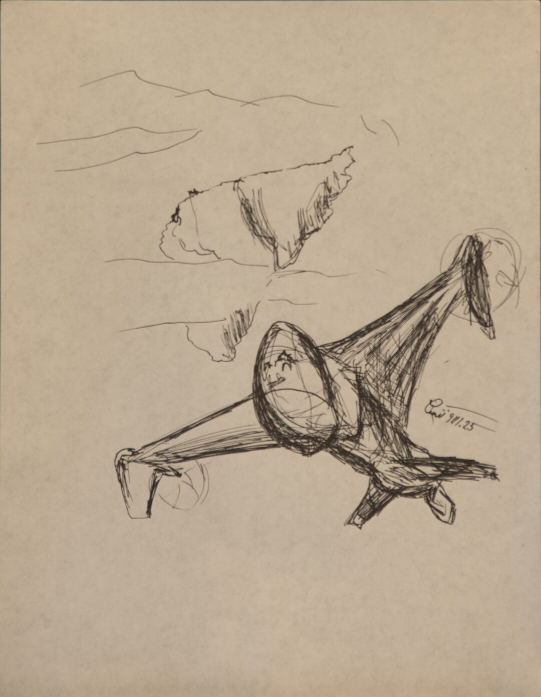 - Untitled - Ship Sketch - -- (Large)