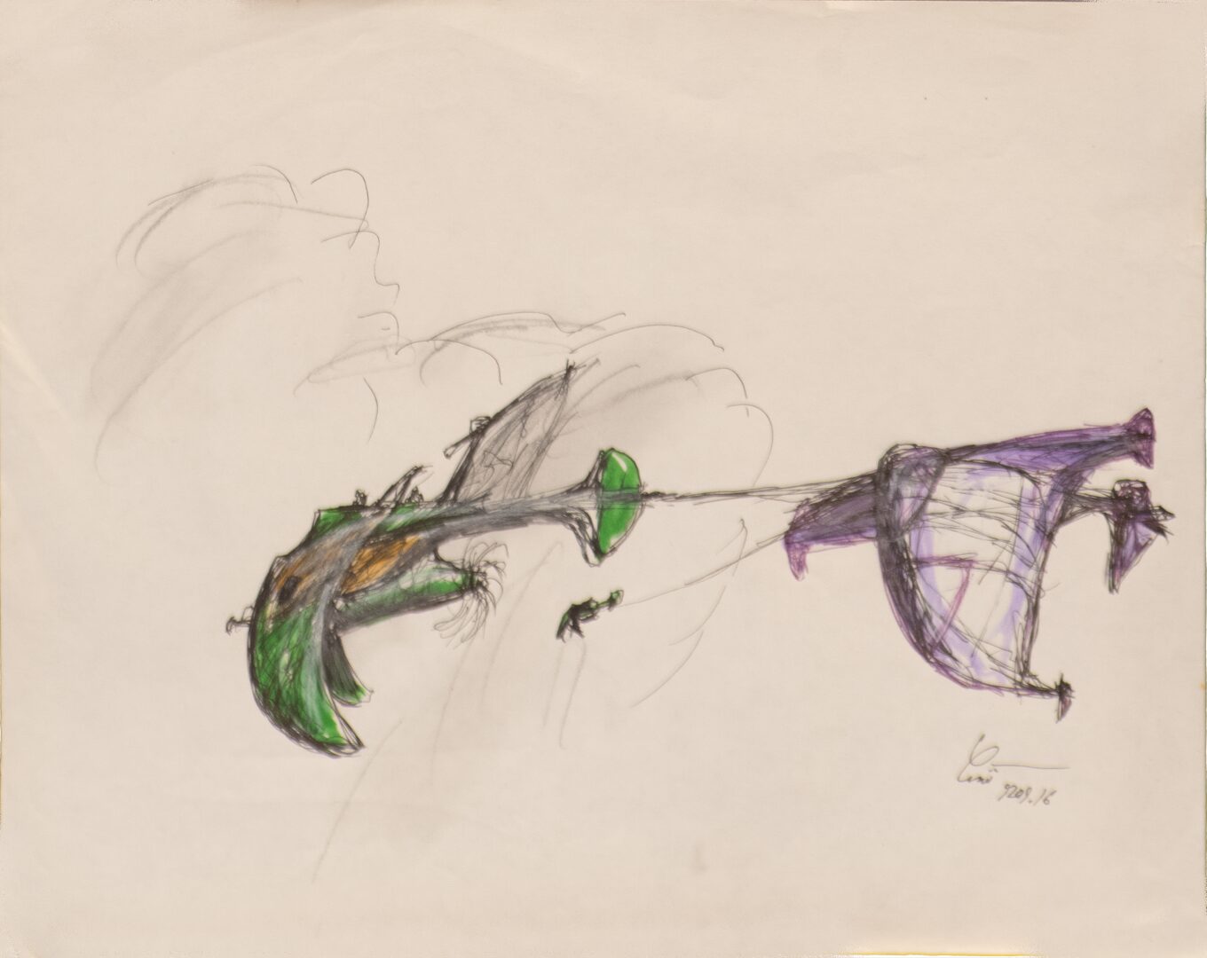 - Untitled Ship Sketch - -- (Large)