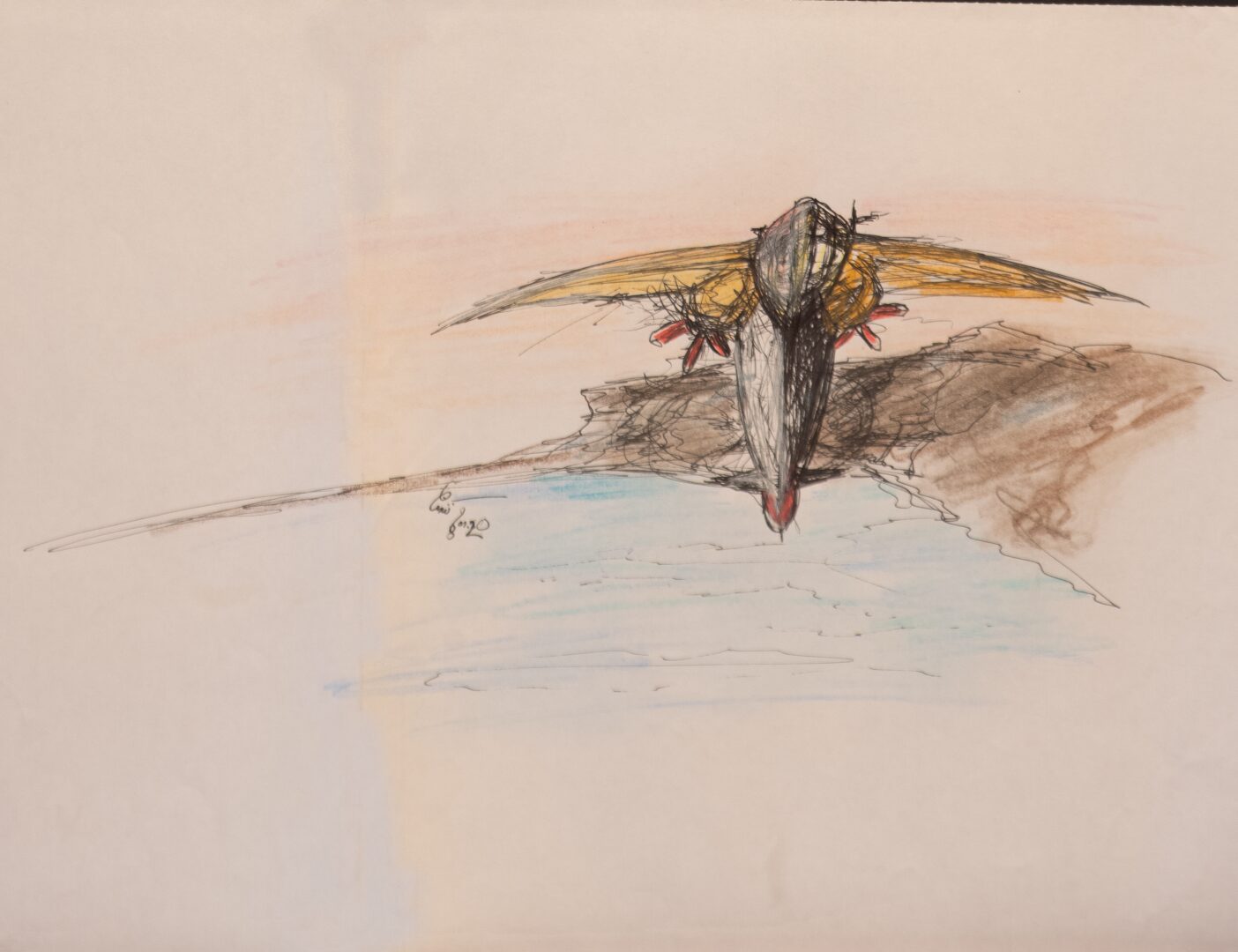 - Untitled Ship Sketch - -- (Large)