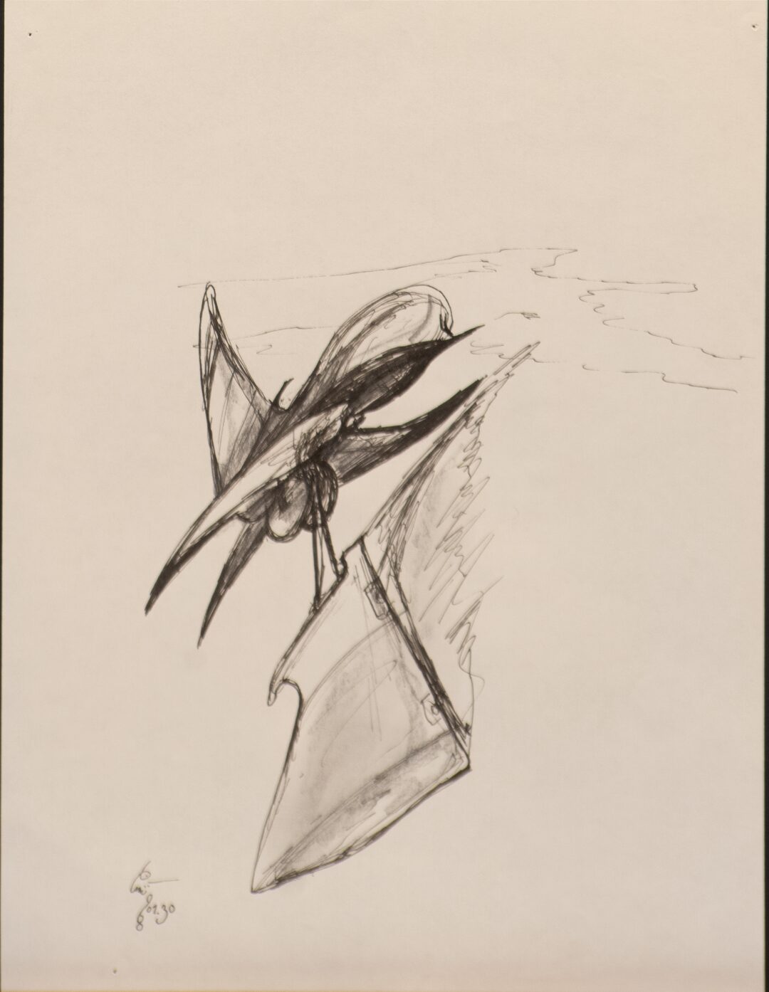 - Untitled Ship Sketch - -- (Large)
