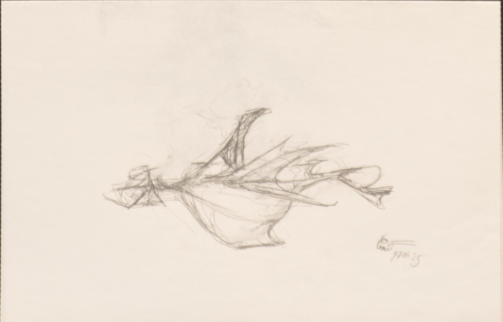 - Diptych - Untitled Ship Sketches - -- (Large)