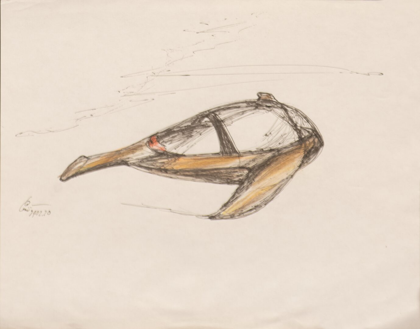 - Untitled ship sketch - -- (Large)
