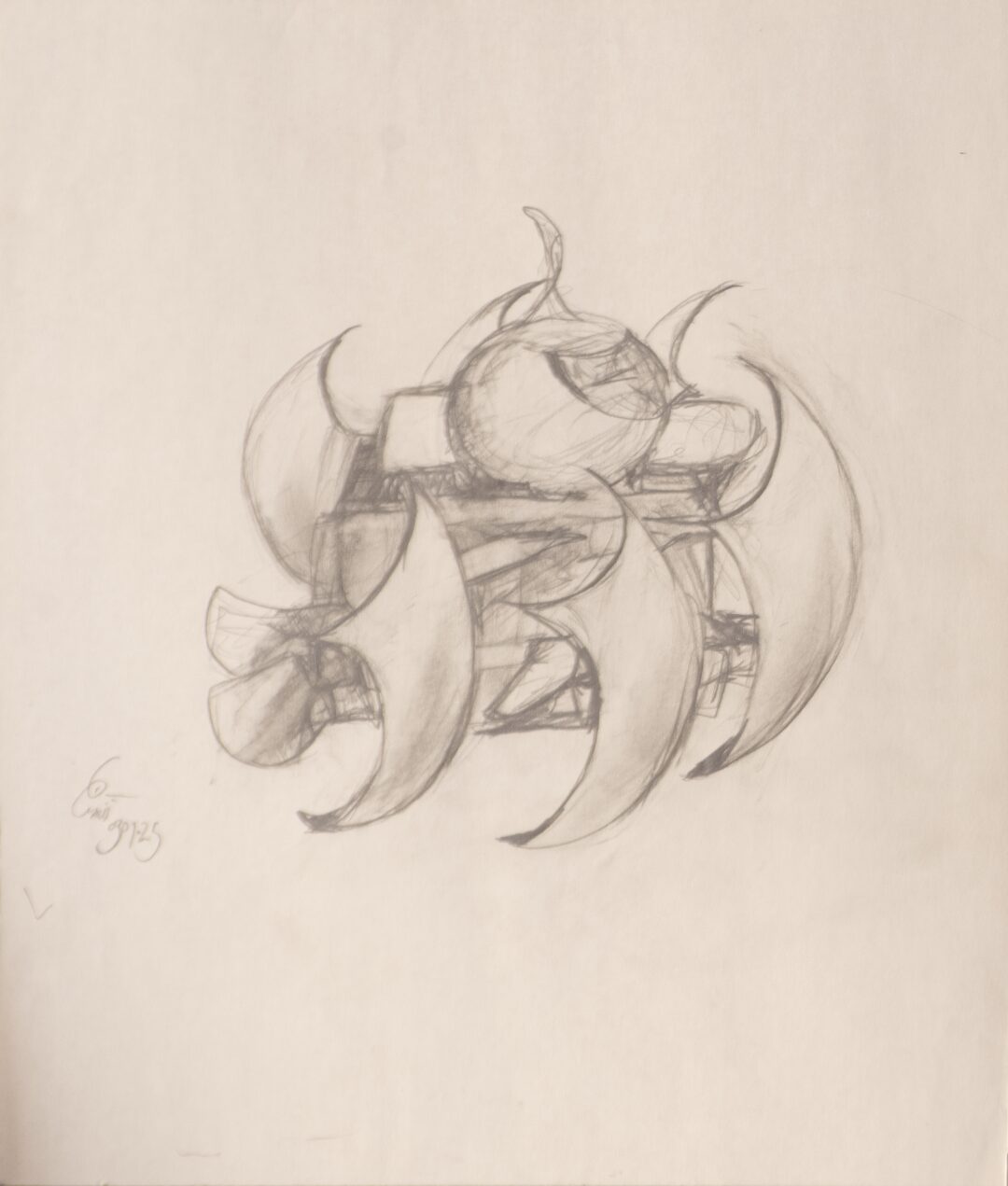- Untitled - armored ship sketch - -- (Large)