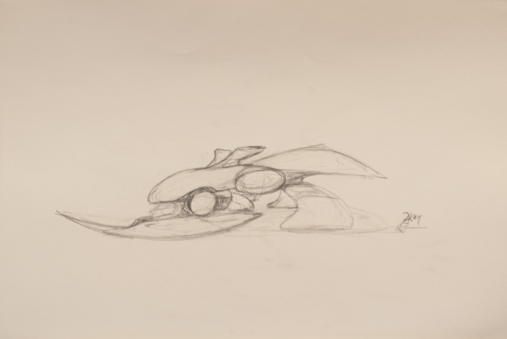 - Untitled Ship Sketch - -- (Large)
