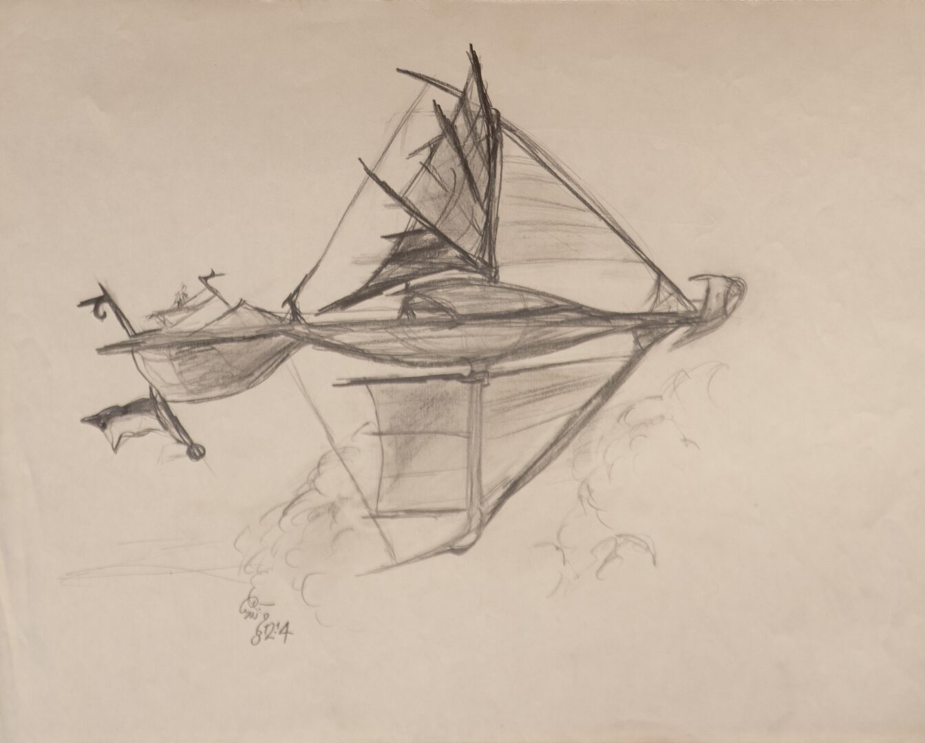 - Untitled Ship Sketch - -- (Large)