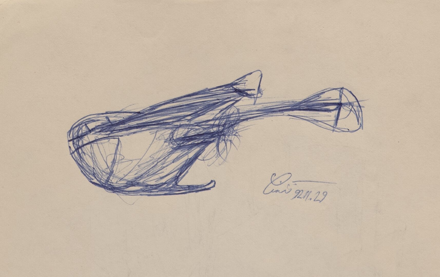 - Untitled Ship Sketch - -- (Large)
