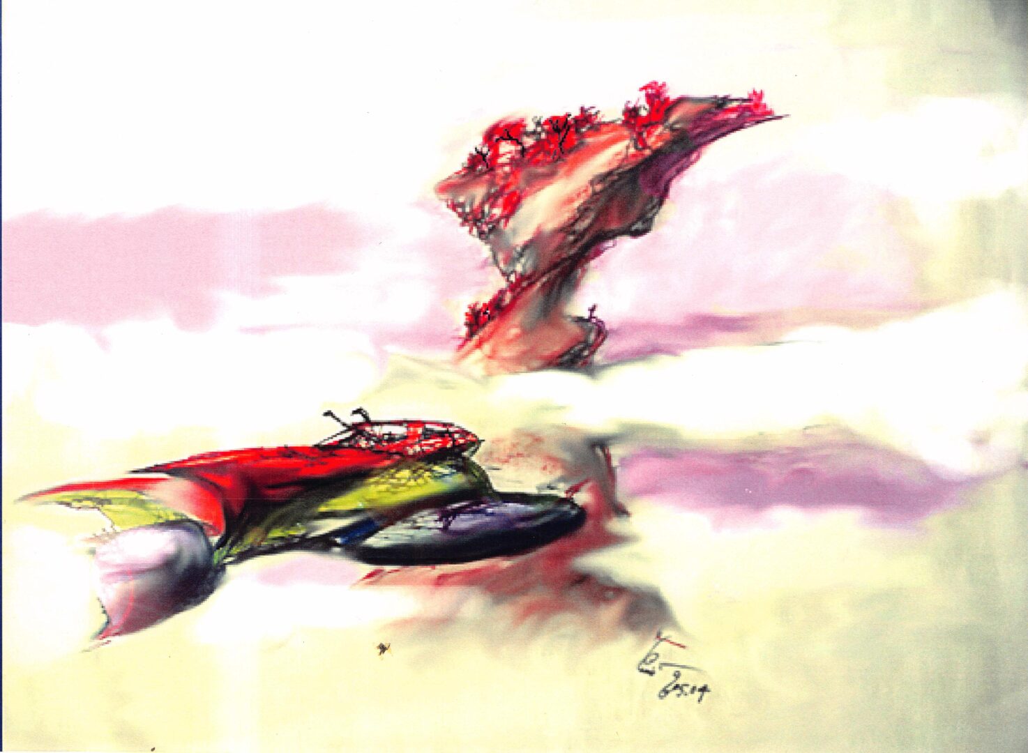Untitled Ship with Landscape - 1996-05-04